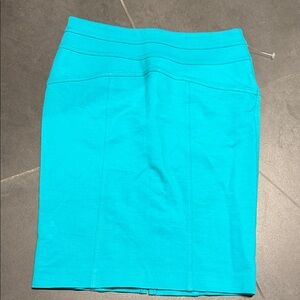 Vibrant Teal Pencil Skirt